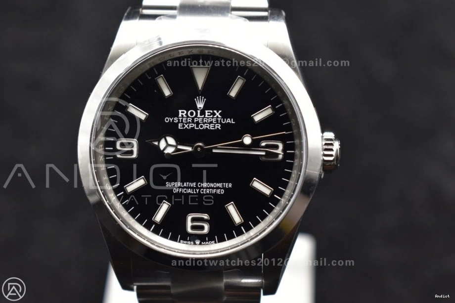 Bracelet Black 124270 SS Best Clean 36mm VR3230 1:1 Steel 904L Dial Edition Explorer on 0119